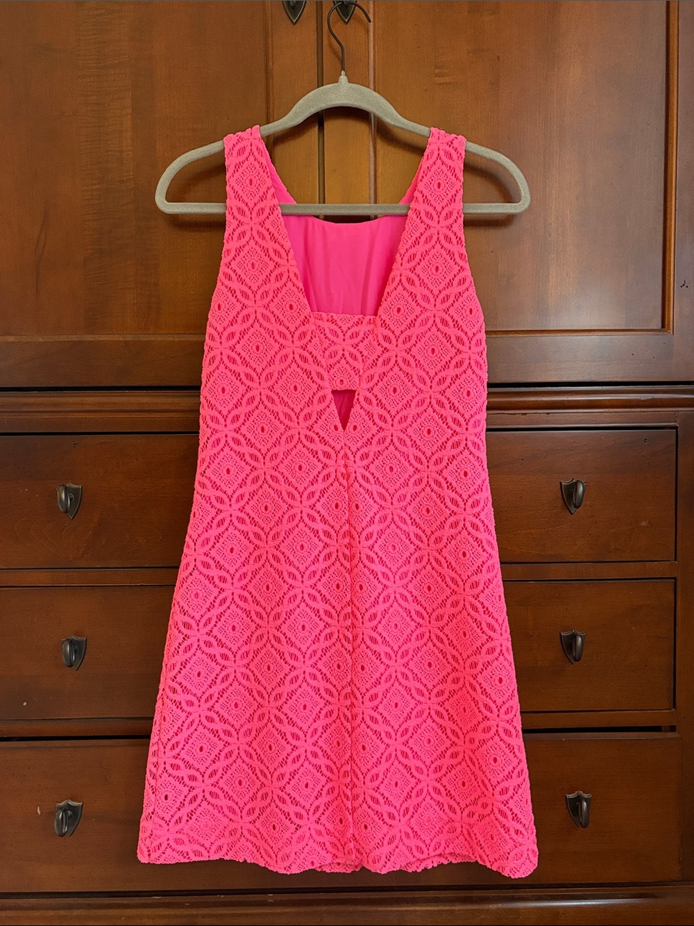 Lilly Pulitzer Callie Shift Dress - Women's Bright Pink Sleeveless Dress - Picture 5 of 5
